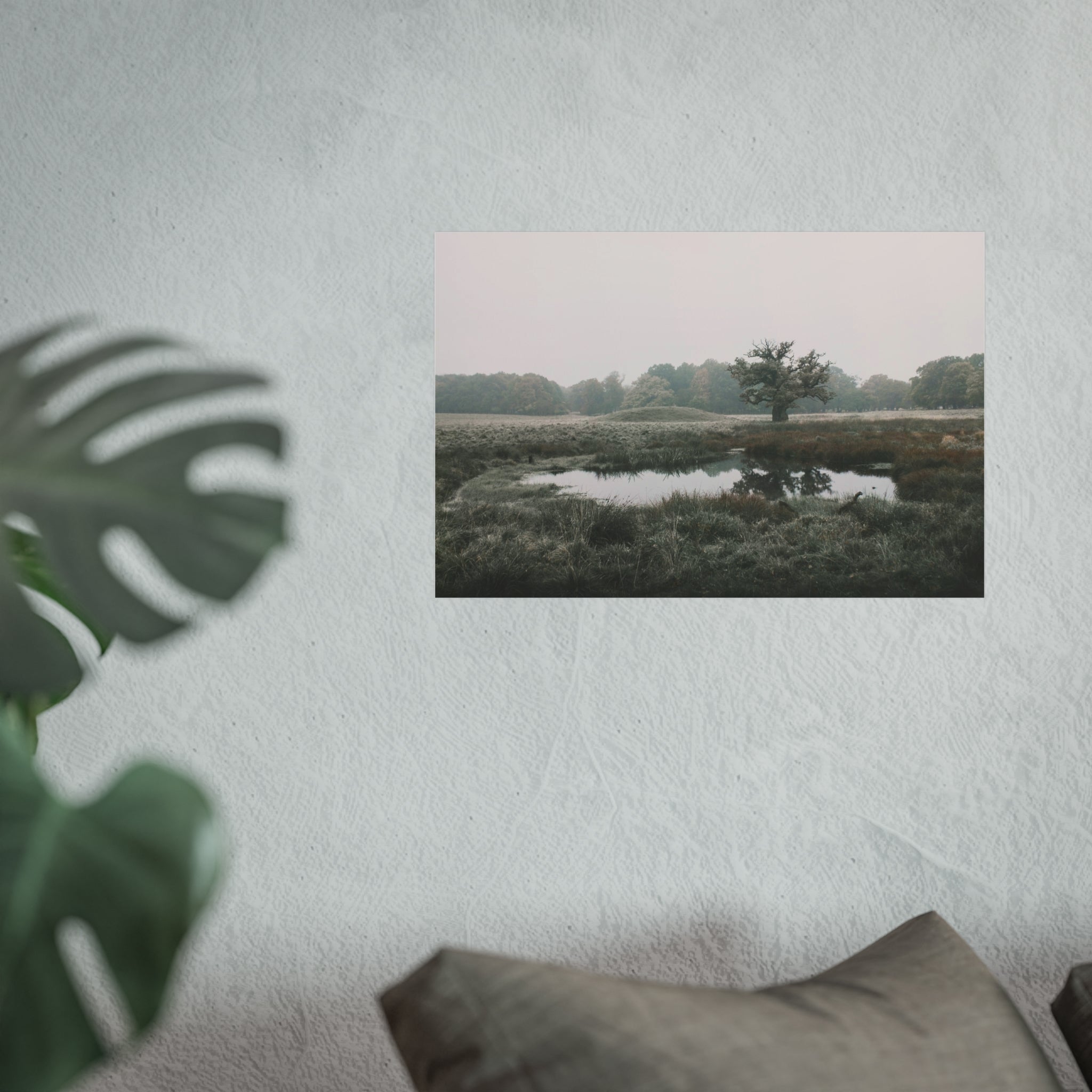 The burial mound and the oak.